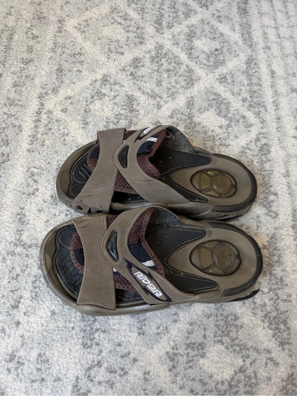 Grendene Brown Sport Comfort Slide Sandals